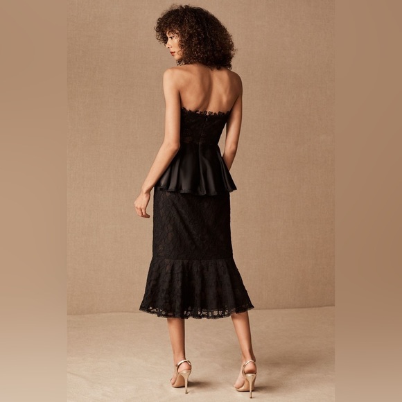 NWT Flor Et. Al Arosa Dress Anthropologie x BHLDN Lace Midi Sheath MSRP $595 - Picture 3 of 16